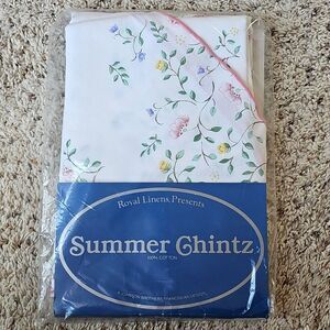 Johnson Brothers Summer Chintz Tablecloth NEW 60 X 102 Oval Franciscan Design